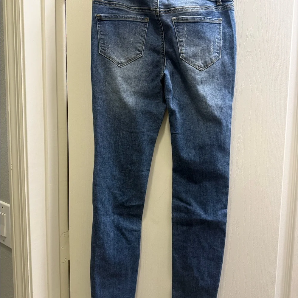 Distressed Blue Jeans - Picture 2 of 2